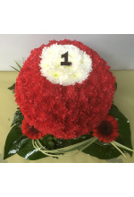 Pool Ball funerals Flowers